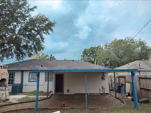 11026 Catamore St, Houston, TX 77076 - back of property featuring cooling unit