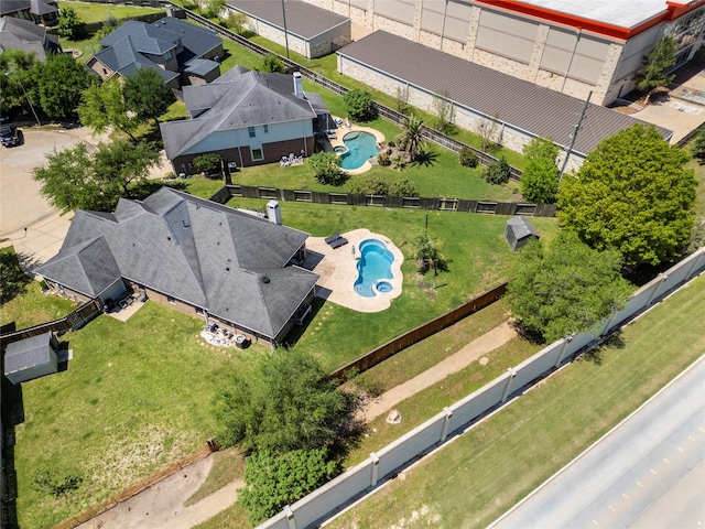 drone / aerial view featuring a residential view