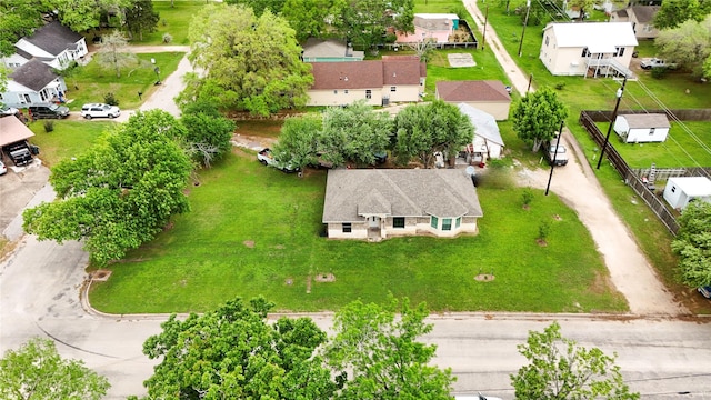 aerial view featuring a residential view