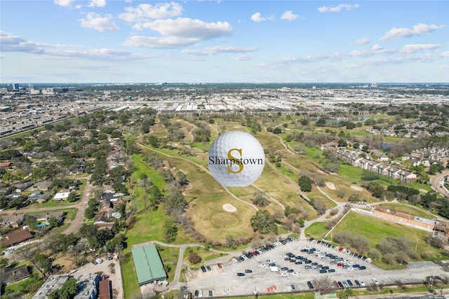8455 Sands Point Dr Unit 40, Houston, TX 77036 - aerial view of property and surrounding area with a golf course