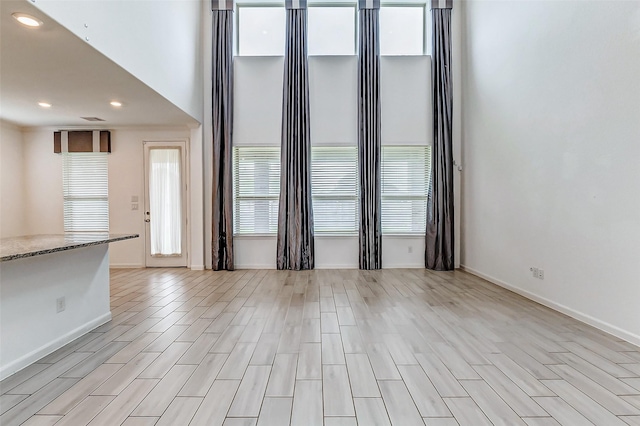 3007 Velda May Dr, Richmond, TX 77406 - empty room featuring light wood-type flooring, baseboards, and recessed lighting