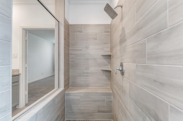 3007 Velda May Dr, Richmond, TX 77406 - full bath with crown molding and tiled shower