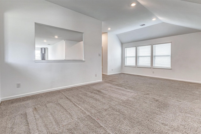 3007 Velda May Dr, Richmond, TX 77406 - unfurnished room featuring carpet floors, a wealth of natural light, baseboards, and lofted ceiling