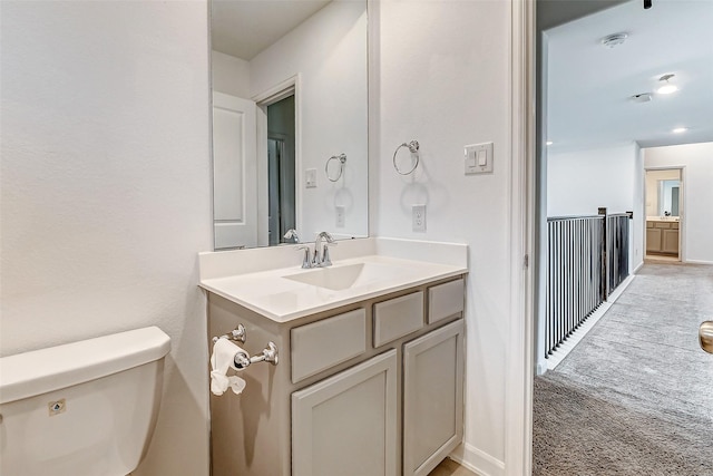3007 Velda May Dr, Richmond, TX 77406 - half bathroom featuring toilet and vanity