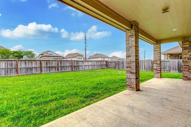 3007 Velda May Dr, Richmond, TX 77406 - view of yard featuring a patio area and a fenced backyard