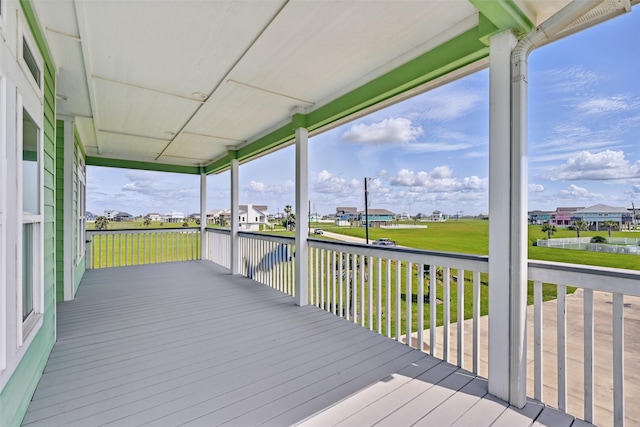 4102 Kiva Rd, Galveston, TX 77554 - deck featuring a residential view
