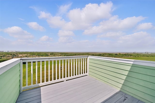 4102 Kiva Rd, Galveston, TX 77554 - view of wooden deck