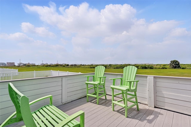 4102 Kiva Rd, Galveston, TX 77554 - view of wooden terrace