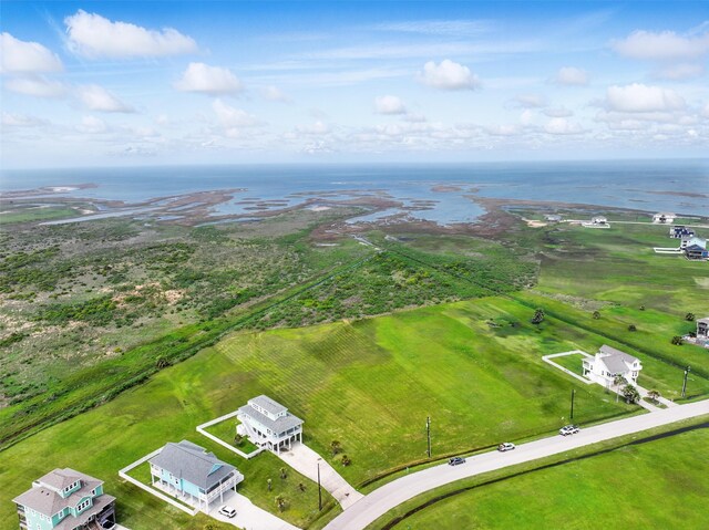 4102 Kiva Rd, Galveston, TX 77554 - bird's eye view with a water view