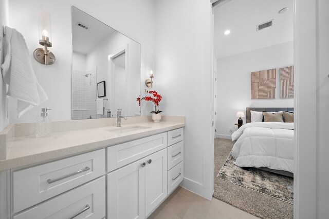 845 Elkhart St Unit C, Houston, TX 77091 - full bath with vanity, baseboards, and ensuite bathroom