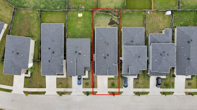 2906 Chase Cross Ln, Houston, TX 77047 - aerial view of property and surrounding area with property parcel outlined