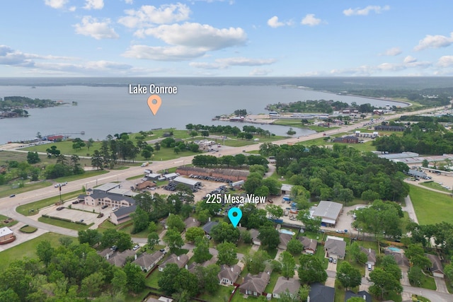 225 Mesa Vw, Montgomery, TX 77316 - drone / aerial view of a large body of water