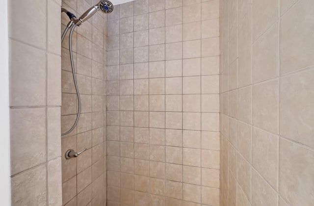 full bathroom with tiled shower