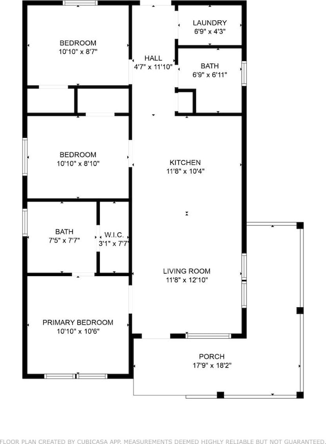 3241 Reeves St, Houston, TX 77004 - home floor plan