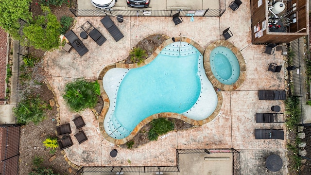 birds eye view of property