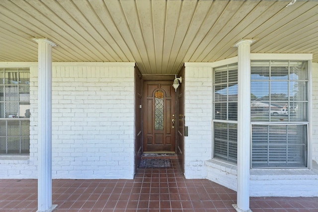 5347 Inwood Dr, Katy, TX 77493 - entrance to property with brick siding and a porch