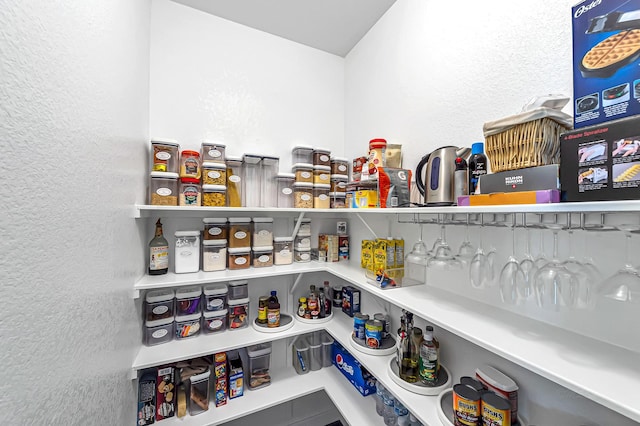 view of storage area