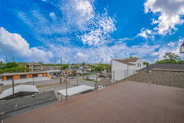 1305 Laird St, Houston, TX 77008 - wooden terrace with a residential view