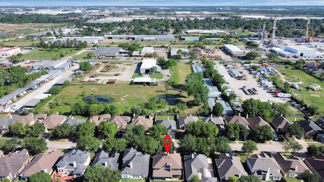 drone / aerial view with a residential view