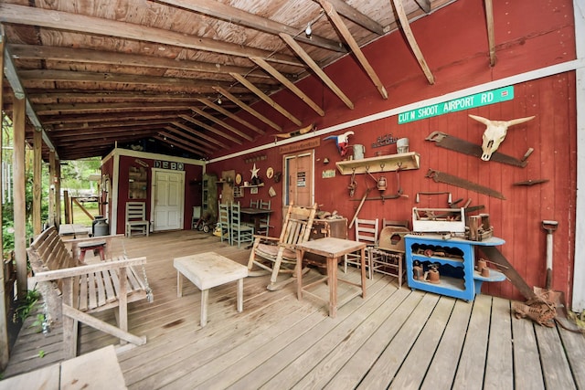8335 Jernigan Rd, Conroe, TX 77306 - view of wooden deck