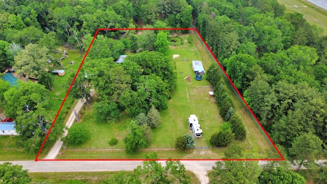 8335 Jernigan Rd, Conroe, TX 77306 - aerial view with a forest view