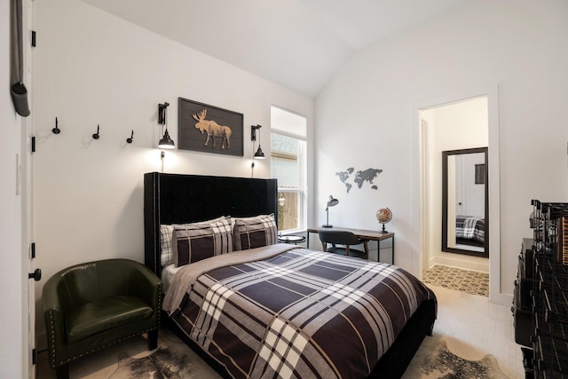 2514 Heritage Park Dr, Missouri City, TX 77459 - bedroom featuring carpet flooring and vaulted ceiling