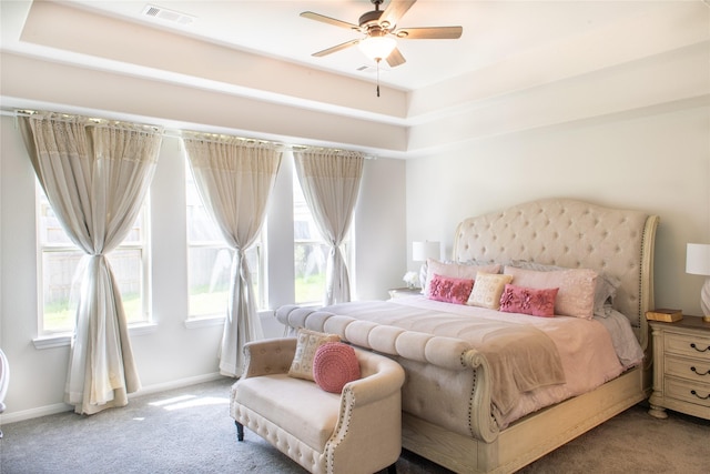 835 Sarasota Shore Dr, Katy, TX 77493 - carpeted bedroom featuring baseboards and a ceiling fan