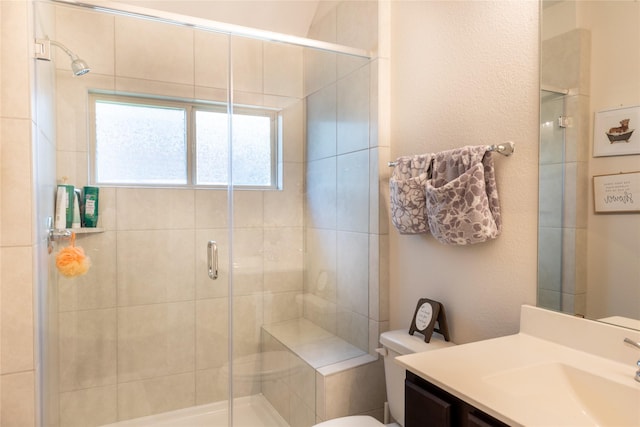 835 Sarasota Shore Dr, Katy, TX 77493 - full bath with vanity and a stall shower
