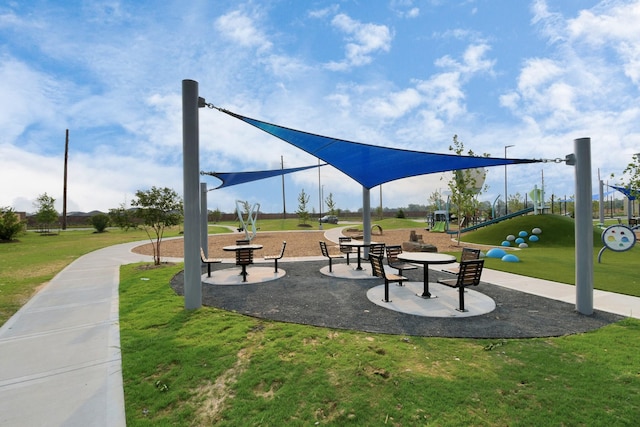 27010 Costa Creek Dr, Katy, TX 77493 - view of community featuring a lawn and playground community