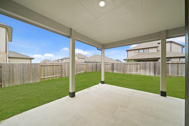 view of patio / terrace featuring a fenced backyard
