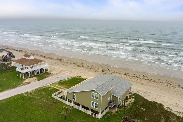 12802 Bermuda Beach Dr, Galveston, TX 77554 - aerial view of property and surrounding area featuring unending shoreline