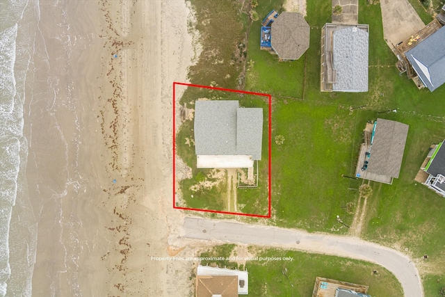 12802 Bermuda Beach Dr, Galveston, TX 77554 - view of property location with property boundaries highlighted