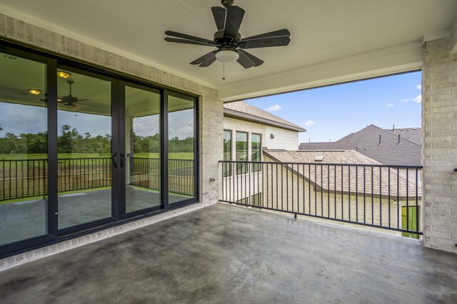 9618 Leafgate Ct, Missouri City, TX 77459 - view of patio / terrace with a ceiling fan