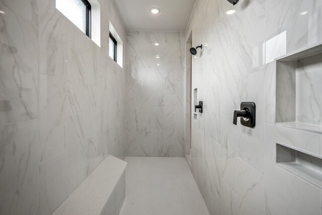 9618 Leafgate Ct, Missouri City, TX 77459 - bathroom with a marble finish shower