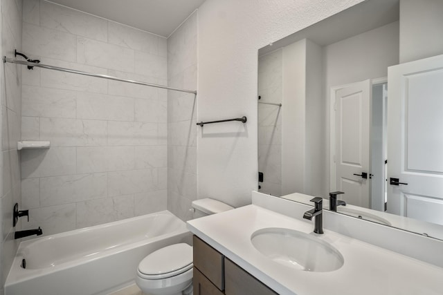 9618 Leafgate Ct, Missouri City, TX 77459 - full bath with toilet, shower / bath combination, and vanity