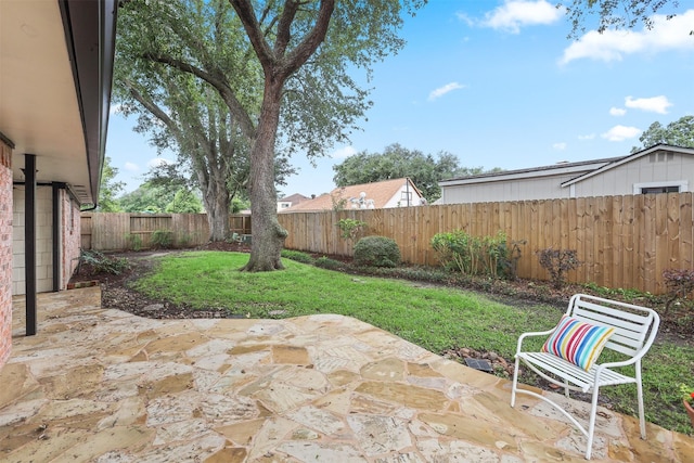 3309 Knob Hill St, Deer Park, TX 77536 - view of yard with a patio area and a fenced backyard