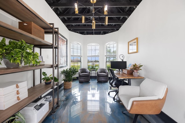 26719 Outback Dr, Katy, TX 77493 - office with a high ceiling