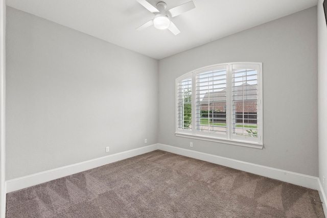 6931 Harvest Ln, Katy, TX 77493 - carpeted spare room with ceiling fan and baseboards