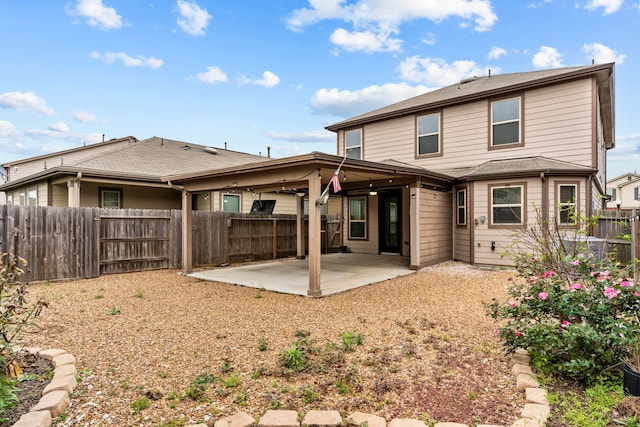 15922 Copper Springs Ln, Houston, TX 77084 - rear view of property featuring a patio and a fenced backyard