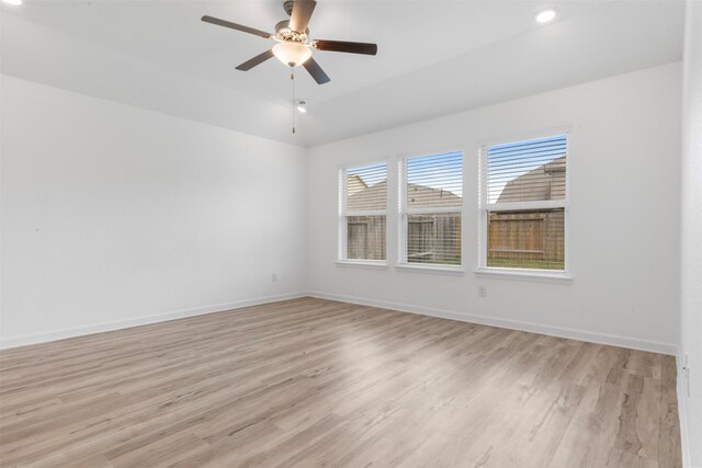 3319 Meadknoll Ln, Richmond, TX 77406 - unfurnished room with light wood-style floors, healthy amount of natural light, baseboards, and recessed lighting