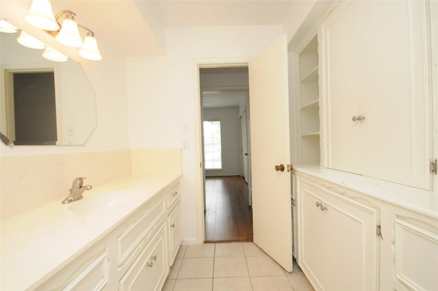1110 Holly Dr, Conroe, TX 77301 - bathroom with vanity and tile patterned floors