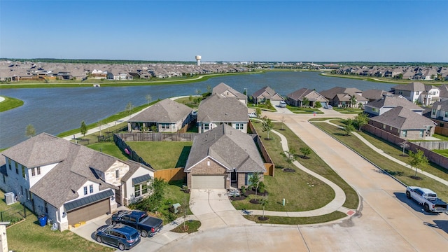 2411 Ocean Key Dr, La Marque, TX 77568 - aerial view with a water view and a residential view