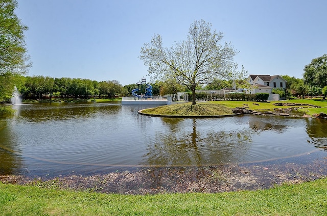 view of water feature
