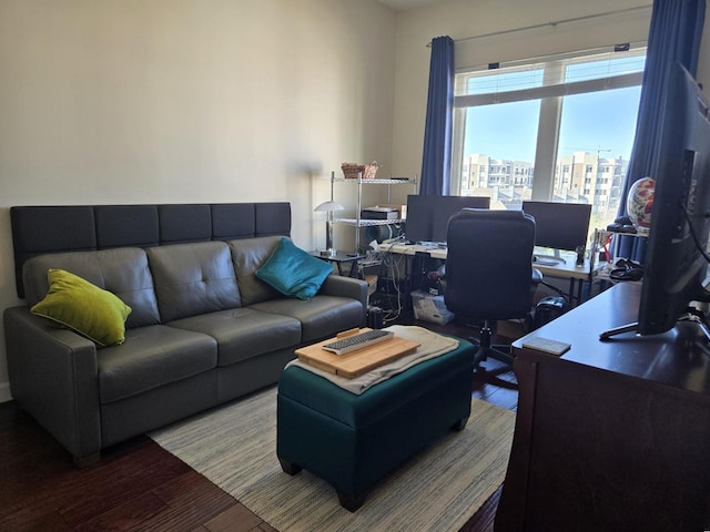100 Willard St Unit 46, Houston, TX 77006 - home office with wood finished floors