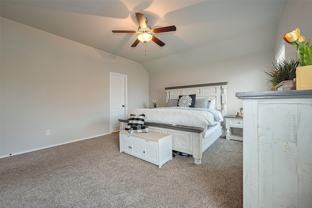 23806 Naples Shore Dr, Katy, TX 77493 - bedroom featuring light carpet, ceiling fan, and lofted ceiling