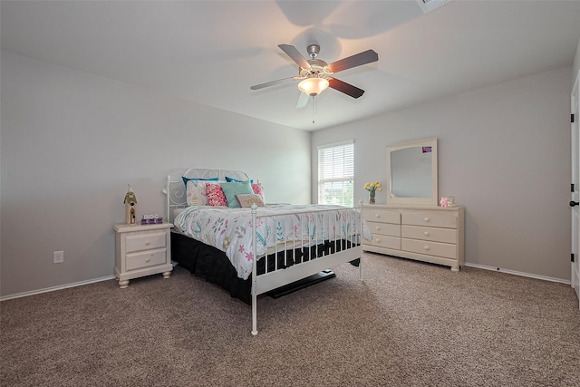 23806 Naples Shore Dr, Katy, TX 77493 - carpeted bedroom featuring baseboards and a ceiling fan