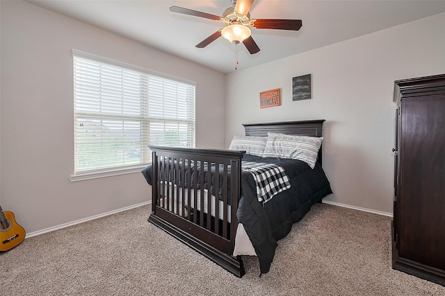 23806 Naples Shore Dr, Katy, TX 77493 - carpeted bedroom featuring baseboards and a ceiling fan
