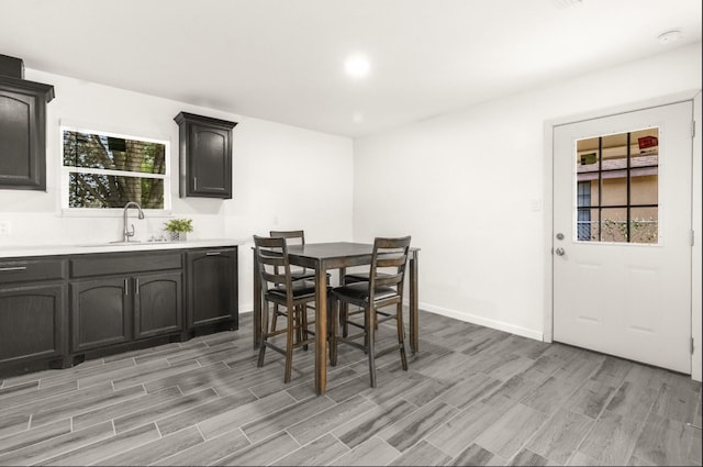 312 N Alamo St, Alton, TX 78573 - dining space featuring baseboards, light wood finished floors, and plenty of natural light