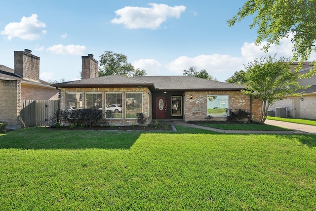 1006 Glacier Hill Dr, Houston, TX 77077 - single story home featuring central air condition unit and brick siding