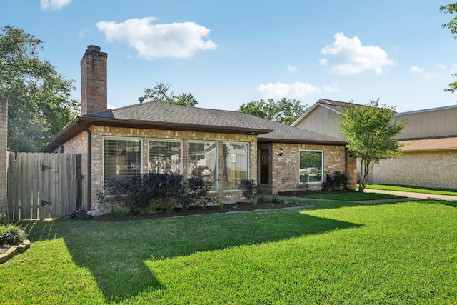 1006 Glacier Hill Dr, Houston, TX 77077 - view of front of house with a chimney and brick siding